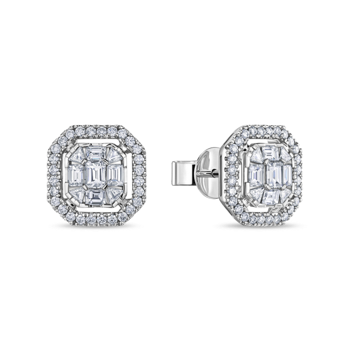 Серьги с бриллиантами - фото 1