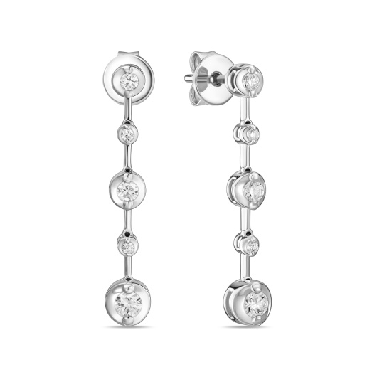 Серьги с бриллиантом