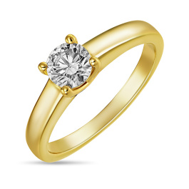 Кольцо с бриллиантом