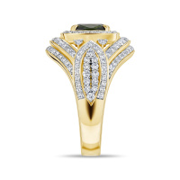 Кольцо с бриллиантами и турмалином - фото 2