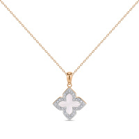 Колье с бриллиантами и перламутром - фото 1 Колье с бриллиантами и перламутром - фото 1