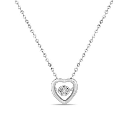 Колье с бриллиантом и рубином