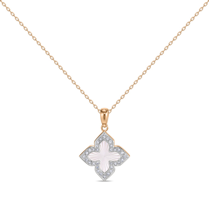 Колье с бриллиантами и перламутром - фото 1 Колье с бриллиантами и перламутром - фото 1