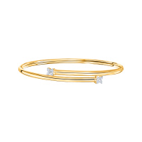 Браслет жесткий с фианитами - фото 1