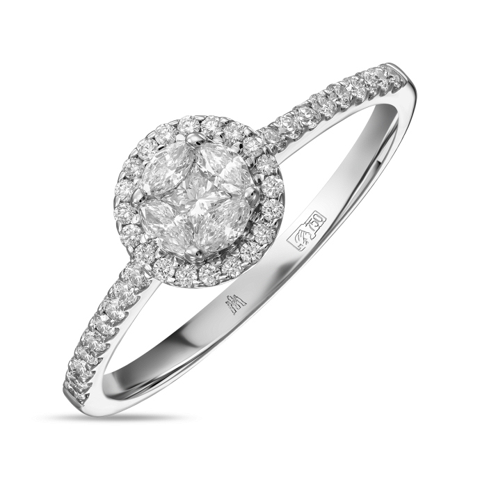 Кольцо с бриллиантами - фото 1