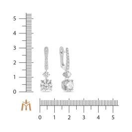 Серьги с бриллиантом