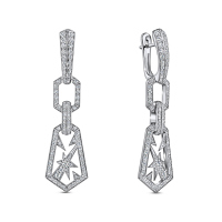 Серьги с бриллиантами - фото 1