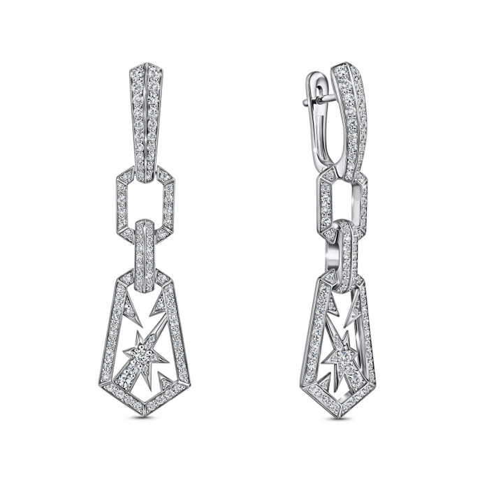 Серьги с бриллиантами - фото 1