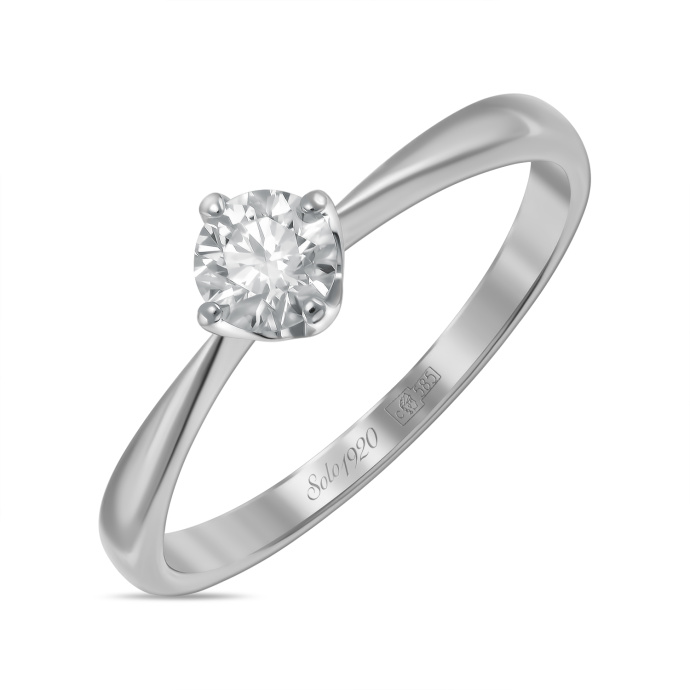 Кольцо с бриллиантом - фото 1 Кольцо с бриллиантом - фото 1