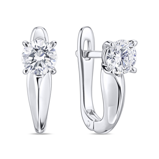 Серьги с бриллиантом