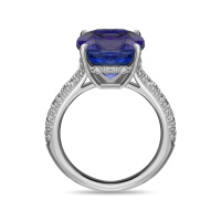 Кольцо с танзанитом и бриллиантами - фото 3 Кольцо с танзанитом и бриллиантами - фото 3