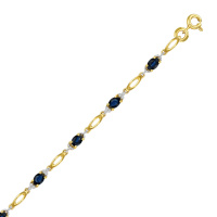 Браслет с бриллиантами и сапфирами - фото 1 Браслет с бриллиантами и сапфирами - фото 1