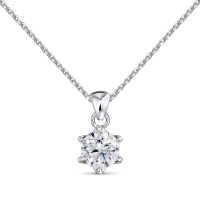 Колье с бриллиантом - фото 1