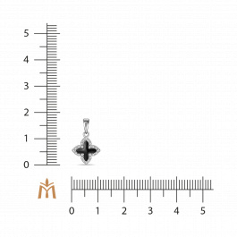 Подвеска с бриллиантами и эмалью