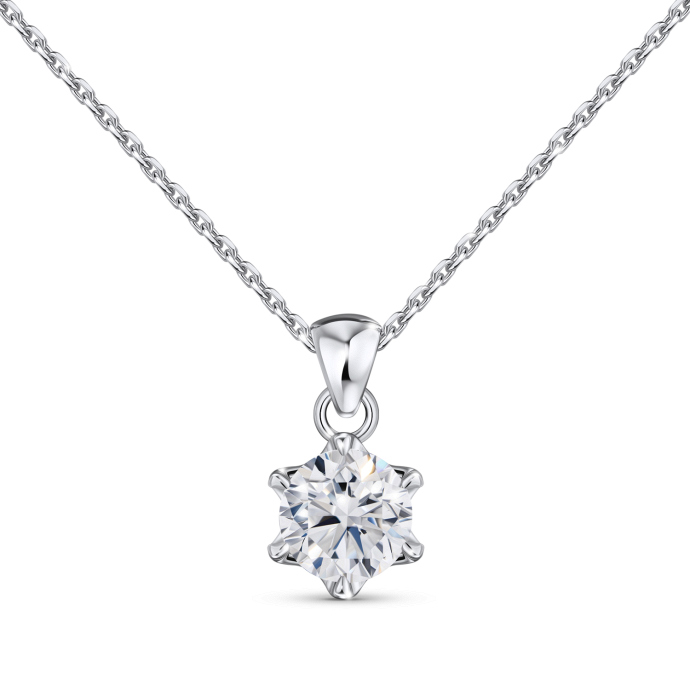 Колье с бриллиантом - фото 1