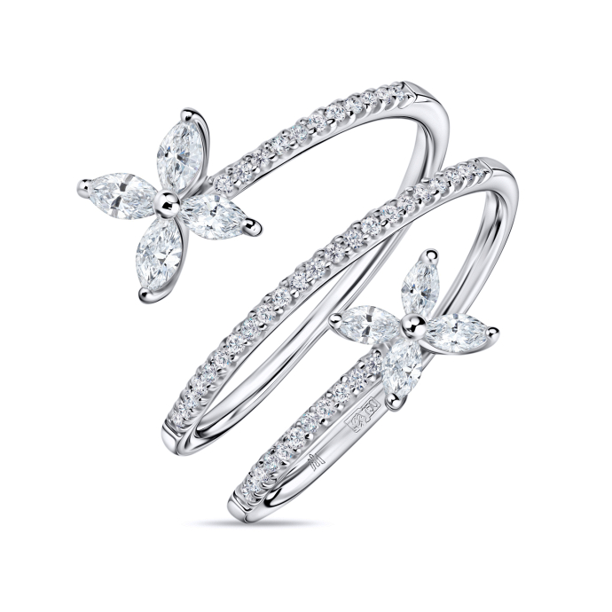 Кольцо с бриллиантами - фото 1