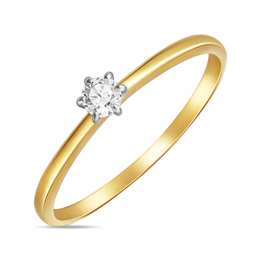 Кольцо с фианитом