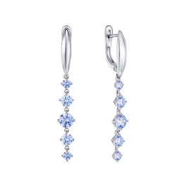 Серьги с сваровски