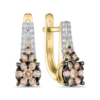 Серьги с бриллиантами - фото 1 Серьги с бриллиантами - фото 1