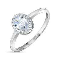 Кольцо с фианитами - фото 1 Кольцо с фианитами - фото 1