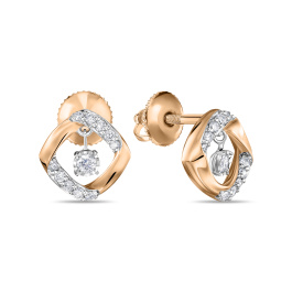 Серьги с бриллиантом