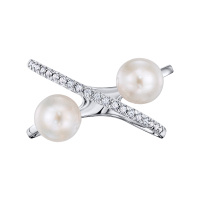 Кольцо с жемчугом и бриллиантами - фото 3