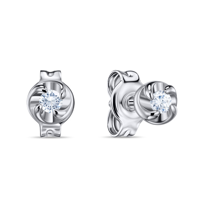 Серьги с бриллиантами - фото 1