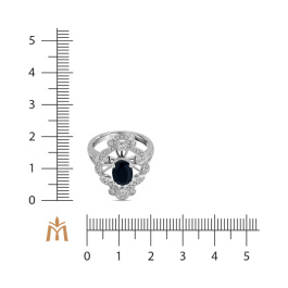 Кольцо с сапфиром и бриллиантами