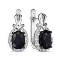 Серьги с бриллиантами и цветными сапфирами - фото 1 Серьги с бриллиантами и цветными сапфирами - фото 1