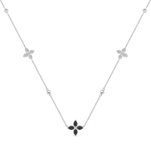 Колье с бриллиантами и облагороженными бриллиантами