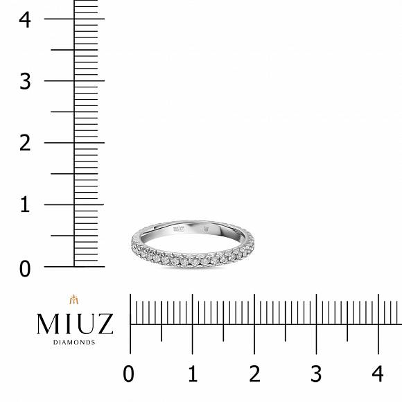 Обручальное кольцо-дорожка из золота с 40 бриллиантами (0,47 карат) R01-RMS-35681 - Фото 2