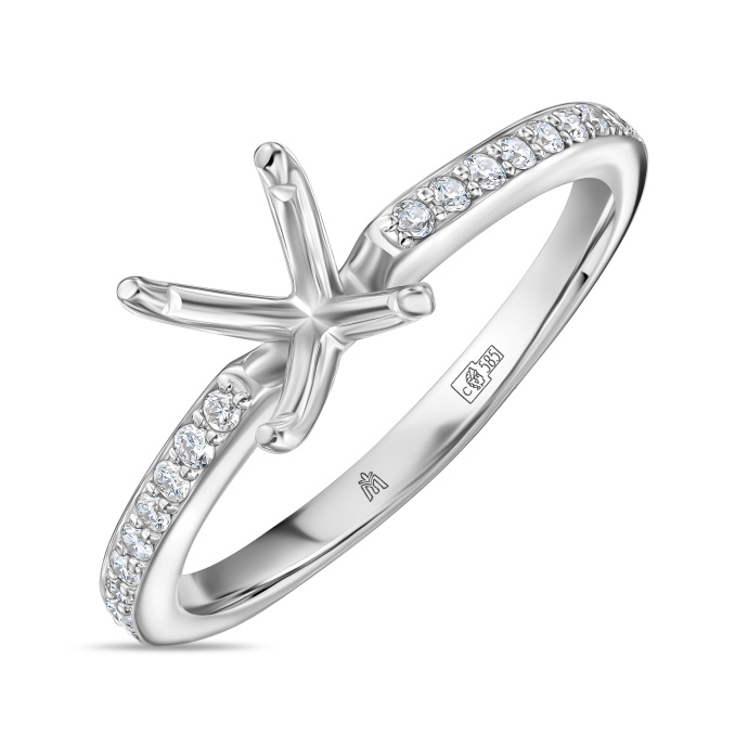 Кольцо с бриллиантами - фото 1