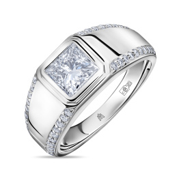 Мужское Кольцо с бриллиантом