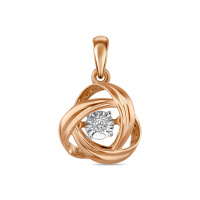 Подвеска с бриллиантом - фото 1