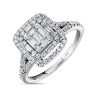 Кольцо с бриллиантом - фото 1