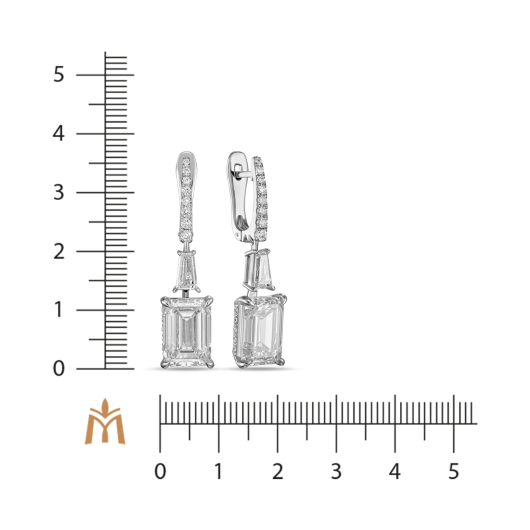 Серьги с бриллиантом