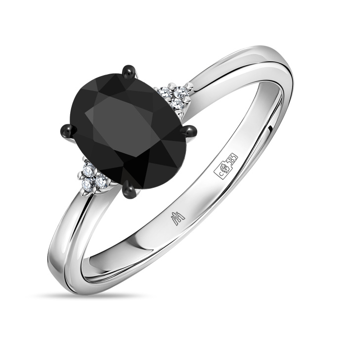 Кольцо с бриллиантами и цветными сапфирами - фото 1 Кольцо с бриллиантами и цветными сапфирами - фото 1