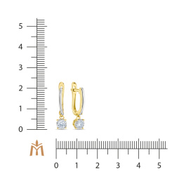 Серьги с бриллиантом