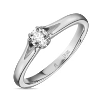 Кольцо с бриллиантом - фото 1