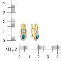 Серьги с бриллиантами и изумрудами - фото 2 Серьги с бриллиантами и изумрудами - фото 2