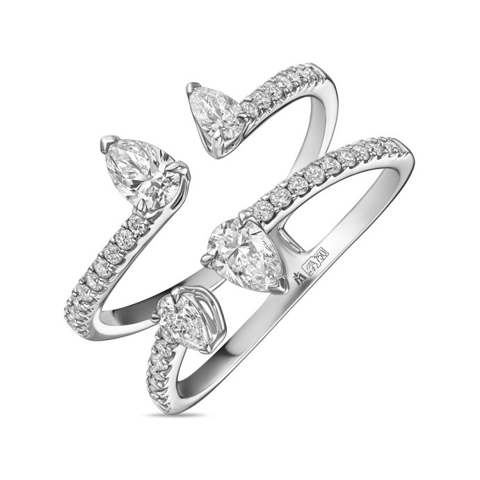 Кольцо с бриллиантами - фото 1