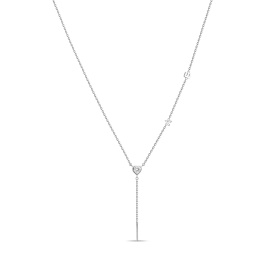 Колье с фианитом