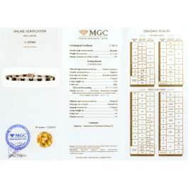 Браслет с бриллиантами и сапфирами