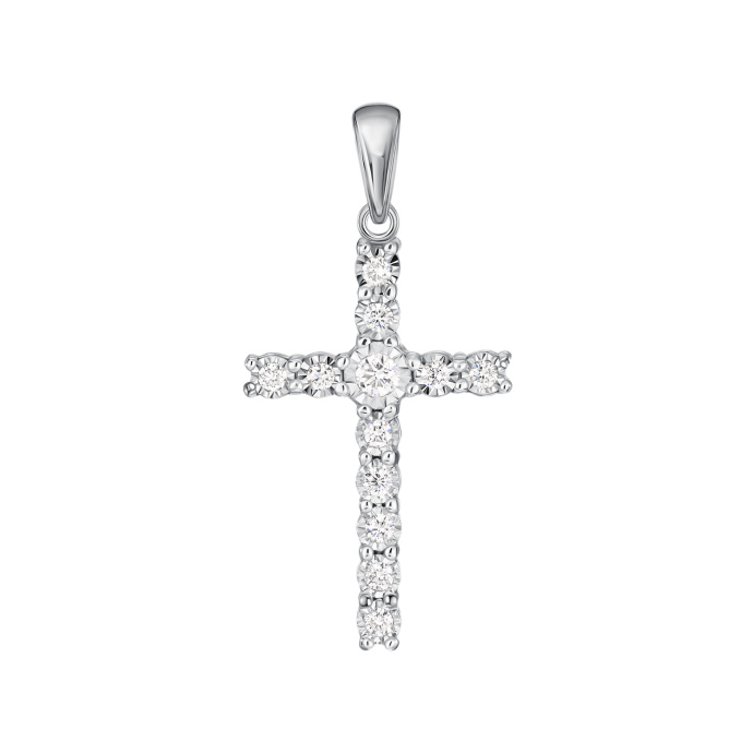 Крест с бриллиантами - фото 1 Крест с бриллиантами - фото 1