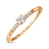 Кольцо с фианитами - фото 1 Кольцо с фианитами - фото 1