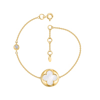 Браслет с перламутром и фианитом - фото 1