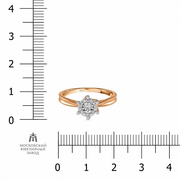 Кольцо с бриллиантами R755-74967R002 - Фото 2
