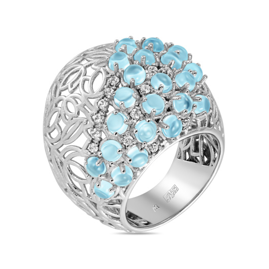 Кольцо с топазом