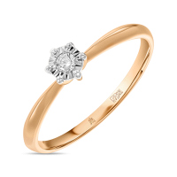 Кольцо с бриллиантом - фото 1 Кольцо с бриллиантом - фото 1