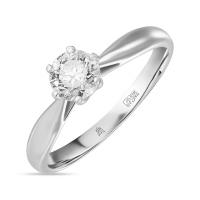 Кольцо с бриллиантом - фото 1